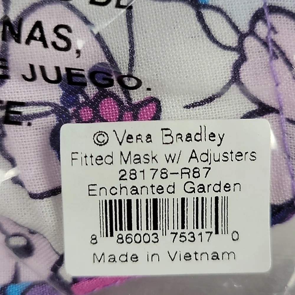 Vera Bradley Enchanted Garden Face Mask